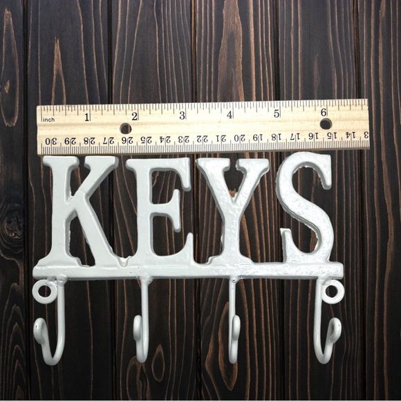 S🅾️LD!  Key Hook, Holder l Wall hanging l Home Decor l White - Picture 3 of 6